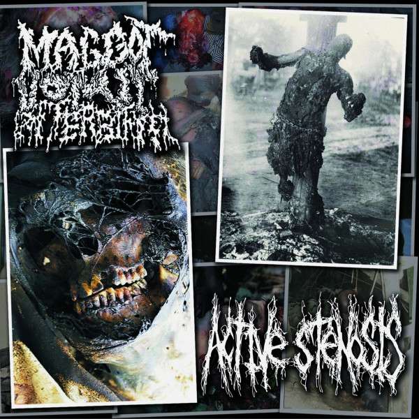Maggot Vomit Afterbirth (USA) / Active Stenosis (Grc) - Skinless Limbs, Weeping Pus / Dismembered into 12 Fragments - CD
